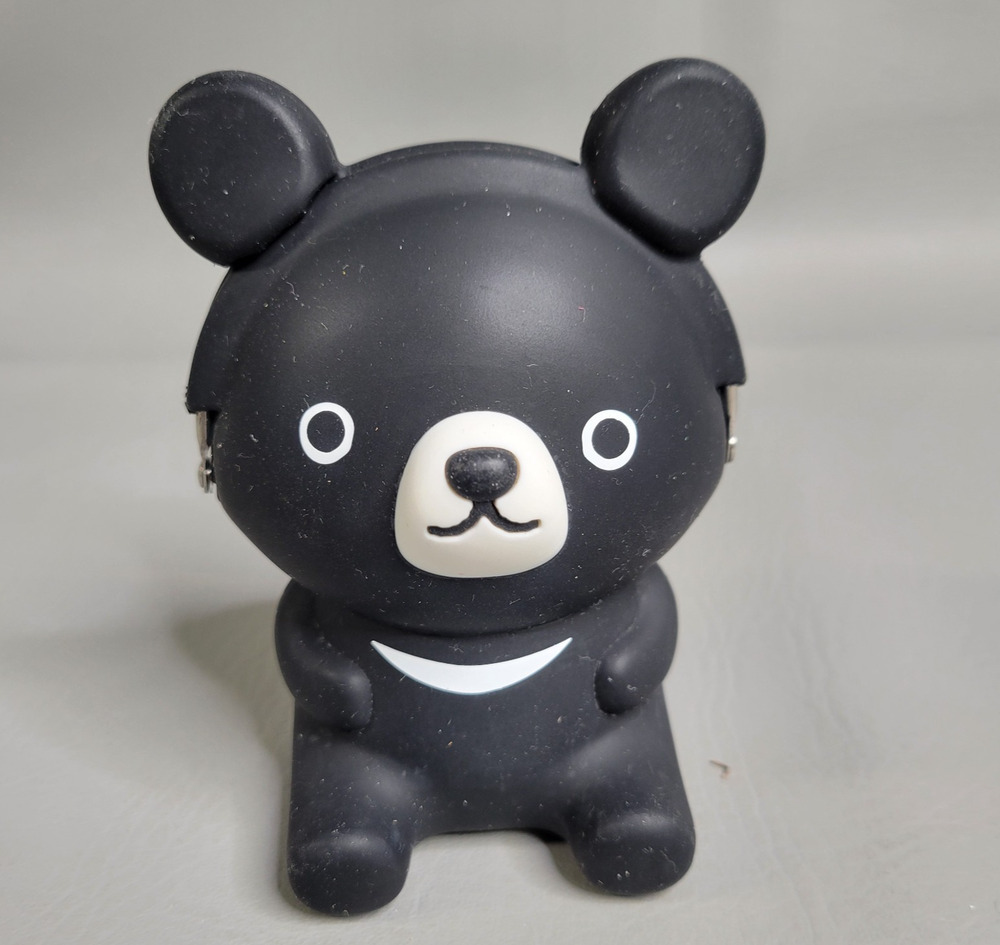 P+G Design 3D Pochi Friends Bear Black Bear Kisslock Coin Purse